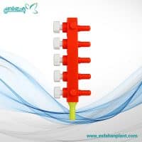 شیر تقسیم هوای آکواریوم 5 راهی پلاستیک